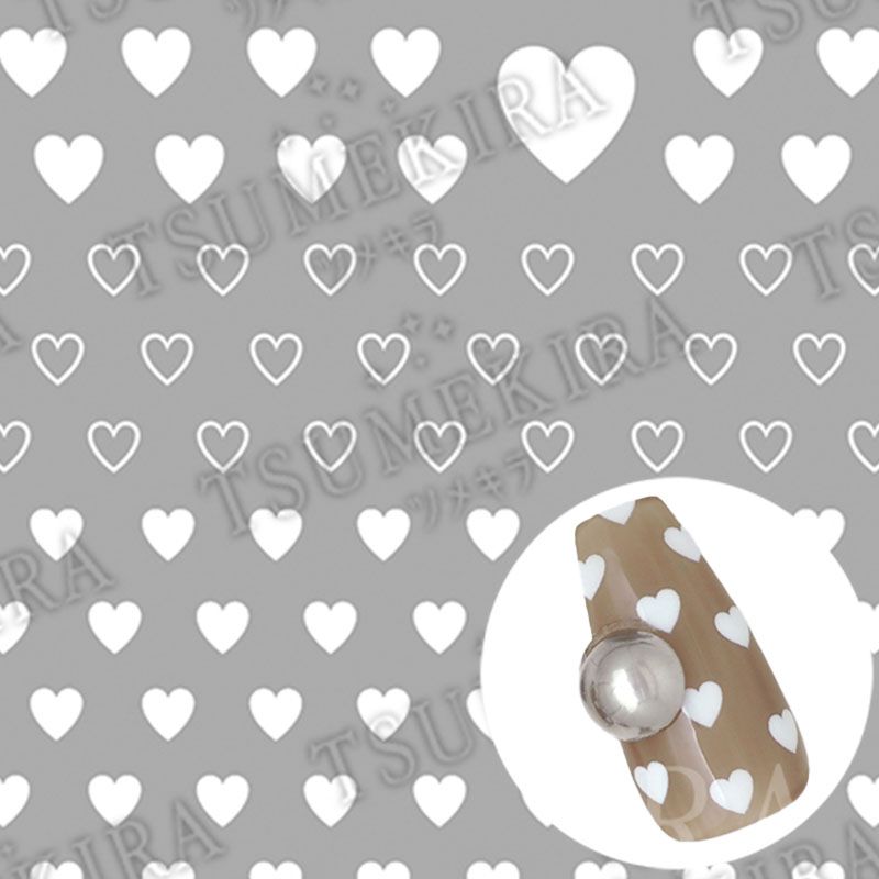 【es】MEGU NAIL プロデュース MEGUハート WHITE【お取り寄せ】【ゆうパケット】