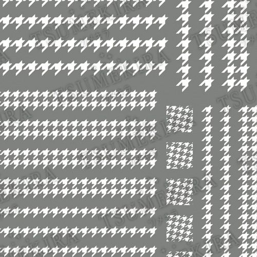 ▲千鳥格子ver.2 ホワイト【ゆうパケット】