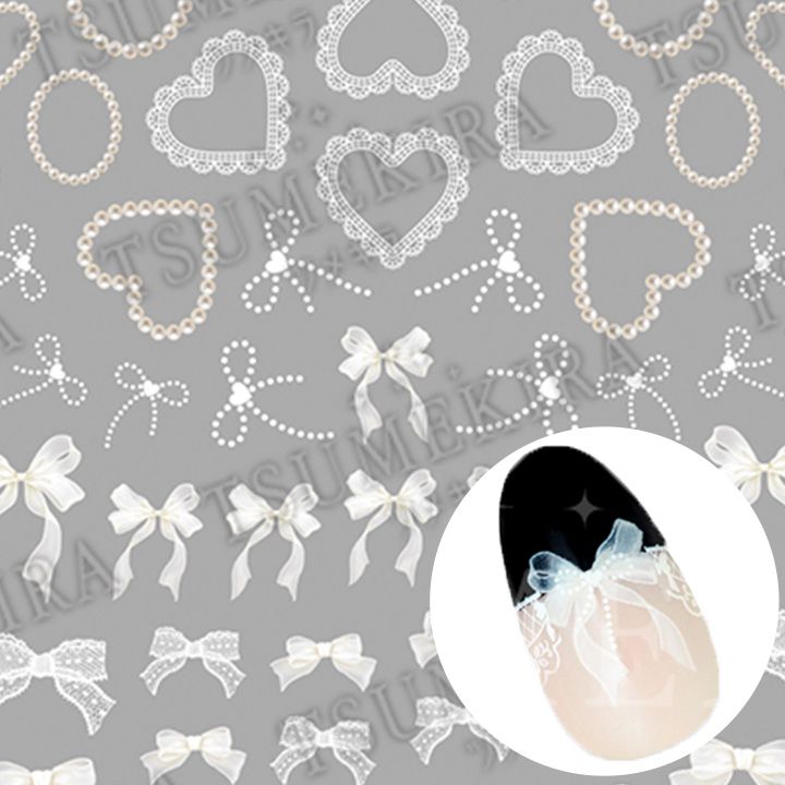 Honey Chocoプロデュース ガーリーリボン&レース ホワイト【お取り寄せ】【ゆうパケット】