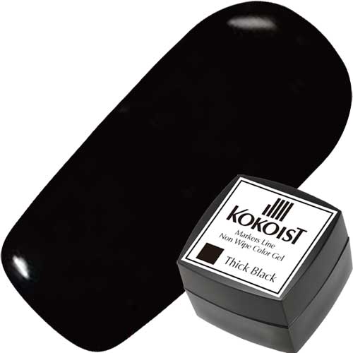 マーカーズライン ノンワイプカラージェル2.5g ML-02 シックブラック【ゆうパケット】