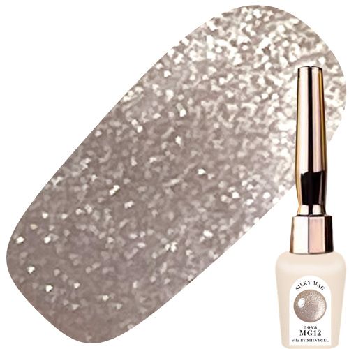 【nova/シルキーマグコレクション】カラージェル5g MG12 くすみグレー