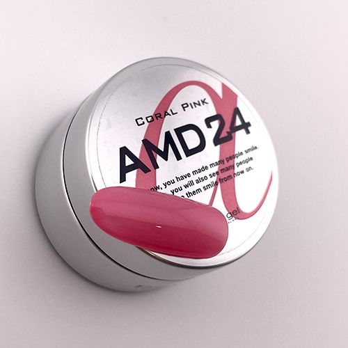 アートカラージェル4g AMD24 コーラルピンク【お取り寄せ】【ゆうパケット】
