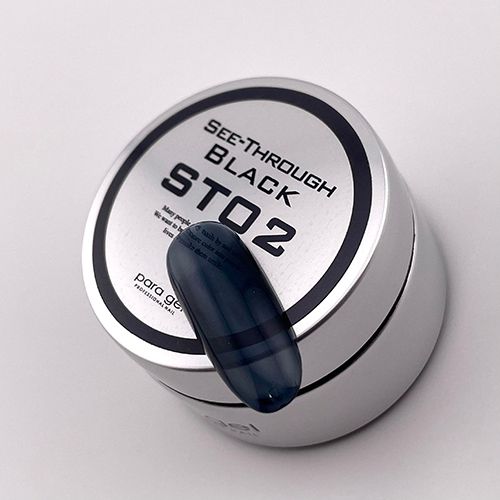 シースルーカラージェル4g ST02 シースルーブラック【お取り寄せ】【ゆうパケット】