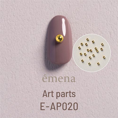 アートパーツ ローリングボール ゴールド 3mm(約60個)【お取り寄せ】【ゆうパケット】