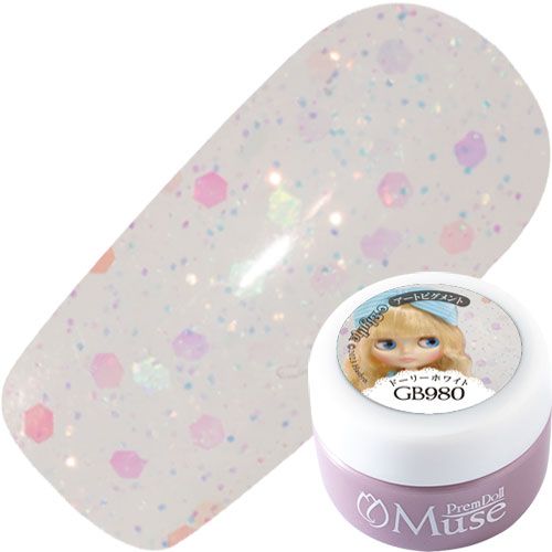 【ハローアゲイン ジュニームニーキューティー】プリムドールミューズ3g GB980 ドーリーホワイト【ゆうパケット】