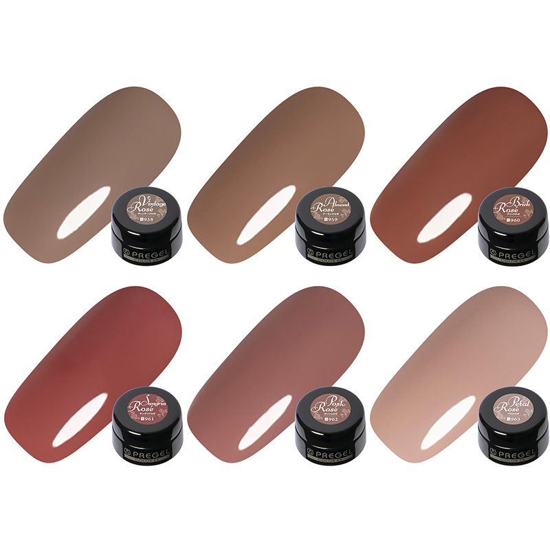 プリジェル カラーEX ロゼシリーズ 3g×6色セット