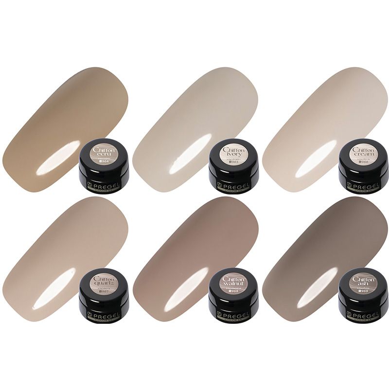 【シルクシフォンシリーズ】カラーEX3g×6色セット