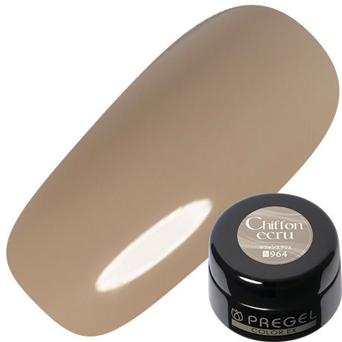 【シルクシフォンシリーズ】カラーEX3g 964シフォンエクリュ【ゆうパケット】