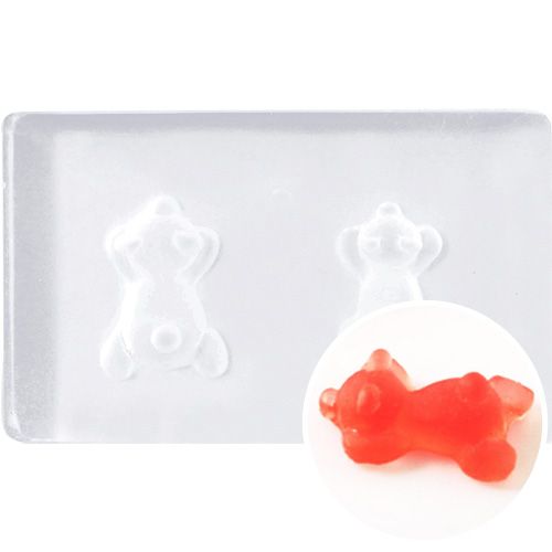 【なかやまちえこコラボ】シリコンモールド002 うつぶせくま【お取り寄せ】【ゆうパケット】