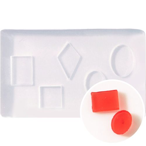 【Anコラボ】シリコンモールド008 Carre et ellipse(カレ テ エリプス/四角形と楕円)【お取り寄せ】【ゆうパケット】