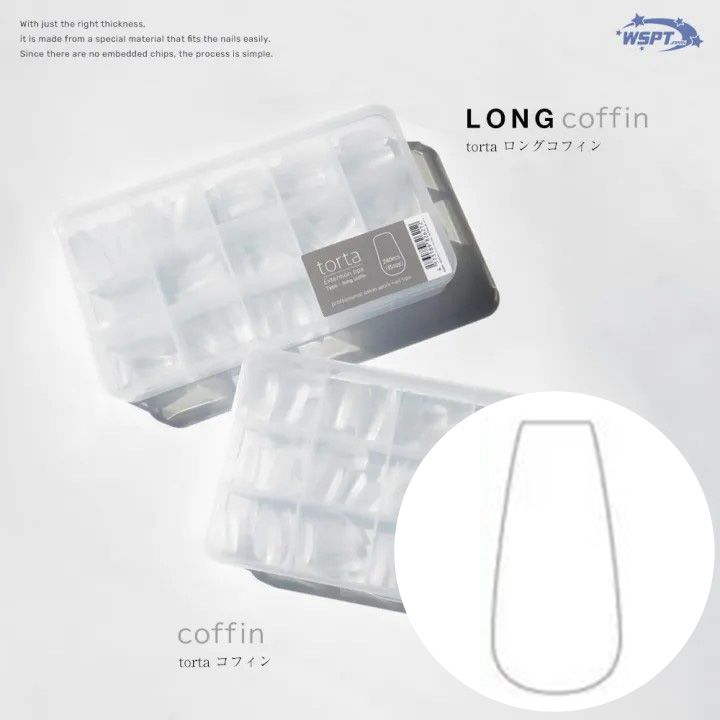 torta エクステンションチップ ロングコフィン【ゆうパケット】