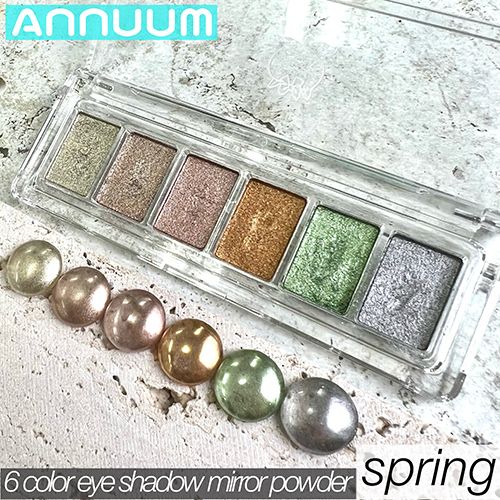 6カラーアイシャドーミラーパウダー spring【ゆうパケット】