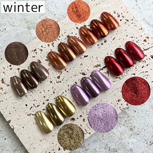 6カラーアイシャドーミラーパウダー winter【ゆうパケット】