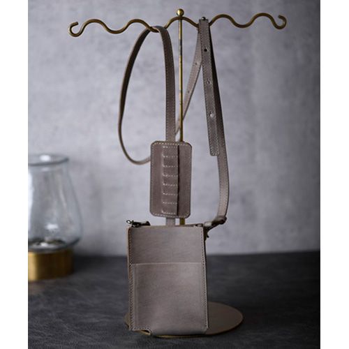 マンタローラボ×SUD NUVOLA ネイルマシンショルダーケースRAMBO grayish brown【メーカー直送】【お取り寄せ】