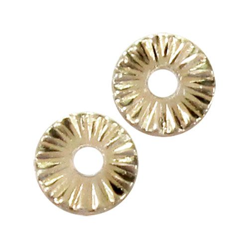 【Hanakoプロデュース】GIZAMARU ホワイトゴールド3mm 20個【お取り寄せ】【ゆうパケット】