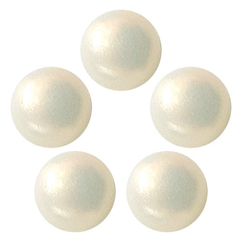 マットパール クォーターカット6mm(5個) オフホワイト【お取り寄せ】【ゆうパケット】
