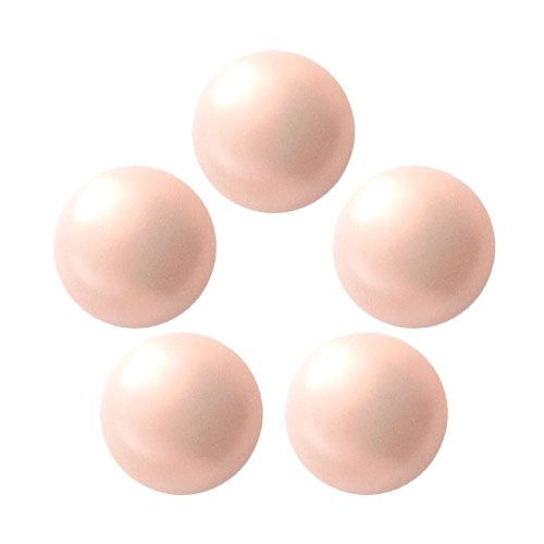 マットパール クォーターカット6mm(5個) ペールピンク【お取り寄せ】【ゆうパケット】
