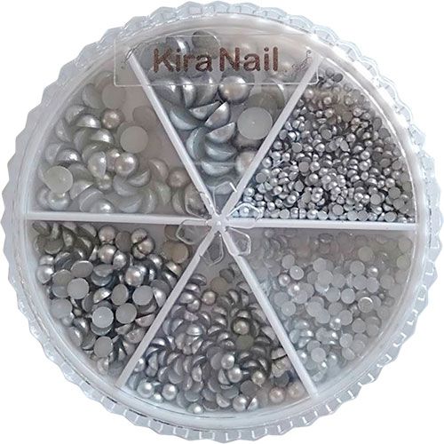 パールセット ハーフラウンド(6サイズ) シルバー【お取り寄せ】【ゆうパケット】