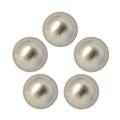 つやパール クォーターカット6mm(10個) ホワイトゴールド【お取り寄せ】【ゆうパケット】