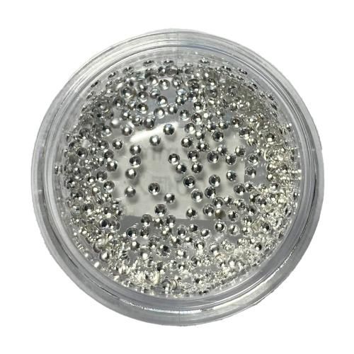 半球型くりぬきスタッズ 1.2mm シルバー500個【お取り寄せ】【ゆうパケット】