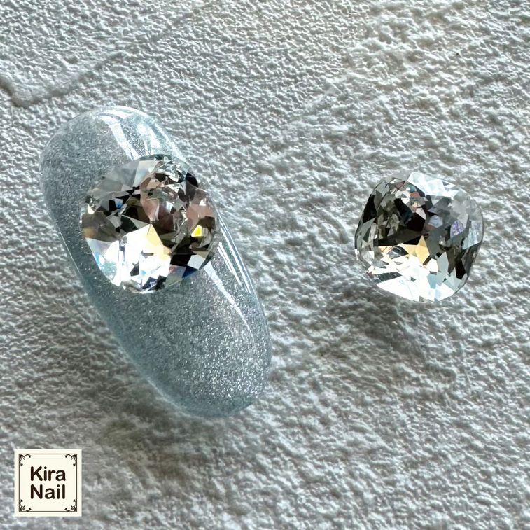 ■スクエアドロップストーン エリザ クリア【ゆうパケット】