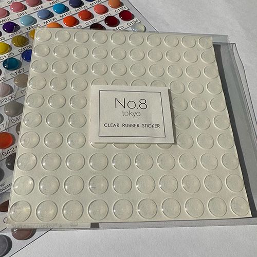 クリアラバーステッカー 10mm【お取り寄せ】【ゆうパケット】