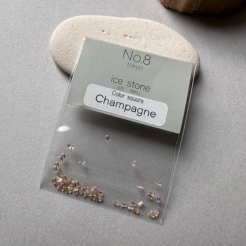 アイスストーン(カラースクエア)シャンパン【ゆうパケット】