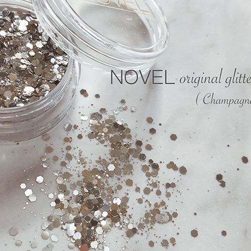 ノヴェルオリジナルグリッター(シャンパンシルバー)【ゆうパケット】