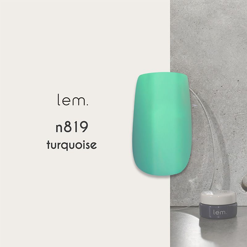 【Pale neon -Retro-】カラージェル3g n819 ターコイズ【ゆうパケット】