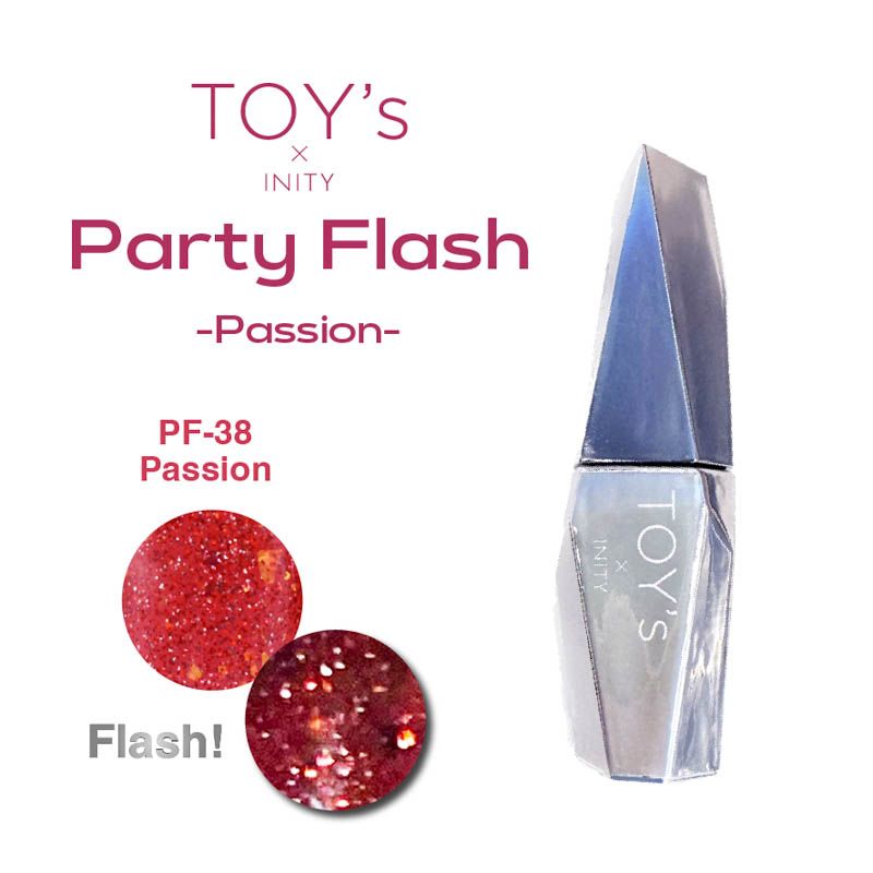 【パーティーフラッシュ Passion】カラージェル12ml  T-PF38 パッション