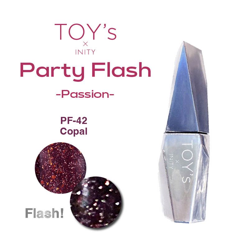 【パーティーフラッシュ Passion】カラージェル12ml  T-PF42 コパル