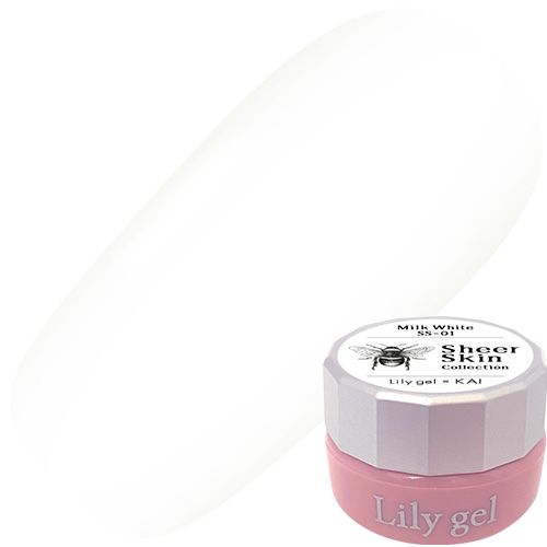 【KAI シアースキンコレクション】カラージェル3g #SS-01 ミルクホワイト【ゆうパケット】