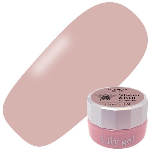 【KAI シアースキンコレクション】カラージェル3g #SS-03 ピンクベージュ【ゆうパケット】