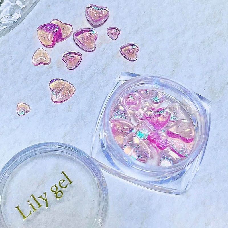 スパークリングハートパーツ #ピンク【ゆうパケット】